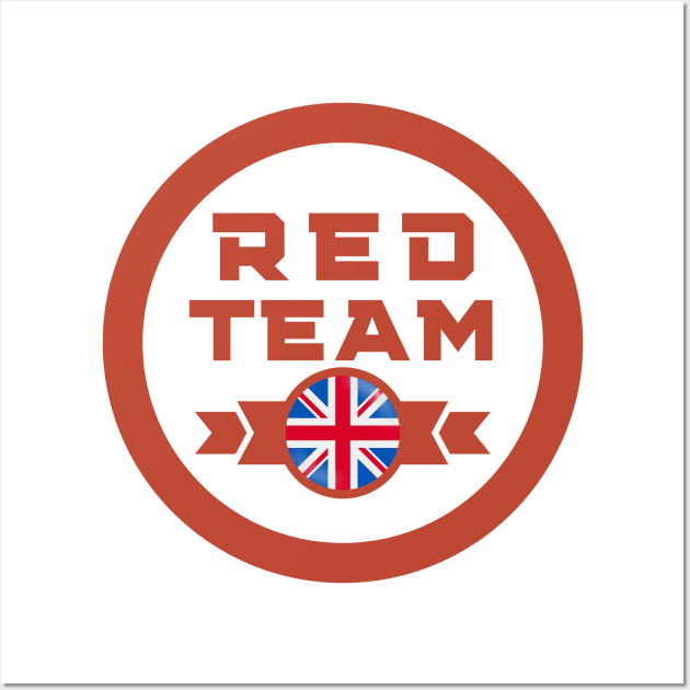 Cybersecurity Red Team UK Gamification Badge CTF Wall Art by FSEstyle